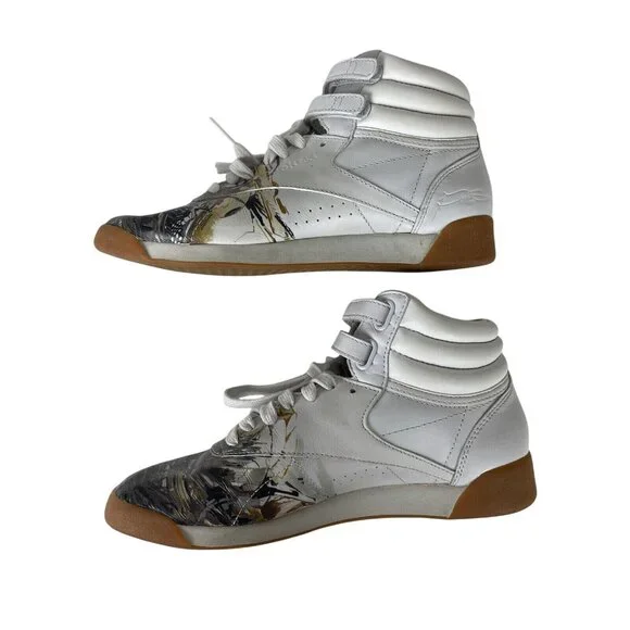 Reebok City Classics By Stash Womens US 6.5 White Leather Sneakers Gum Sole Arti - Picture 5 of 12